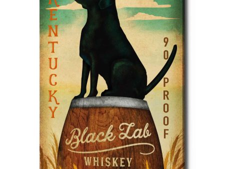 Black Lab Whiskey Kentucky Crop  by Ryan Fowler, Canvas Wall Art Hot on Sale