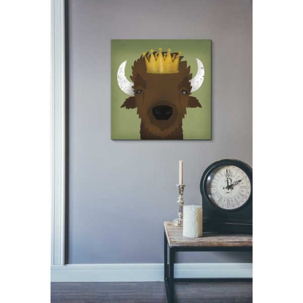 Buffalo III with Crown  by Ryan Fowler, Canvas Wall Art Supply