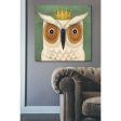 White Owl with Crown  by Ryan Fowler, Canvas Wall Art For Discount