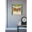 White Owl with Crown  by Ryan Fowler, Canvas Wall Art For Discount