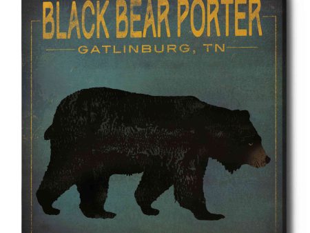 Black Bear Porter  by Ryan Fowler, Canvas Wall Art Hot on Sale