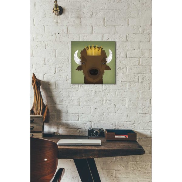 Buffalo III with Crown  by Ryan Fowler, Canvas Wall Art Supply