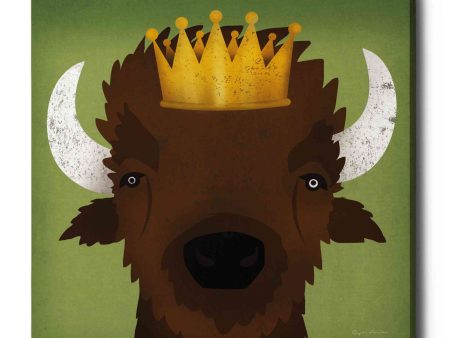 Buffalo III with Crown  by Ryan Fowler, Canvas Wall Art Supply