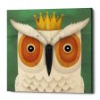 White Owl with Crown  by Ryan Fowler, Canvas Wall Art For Discount