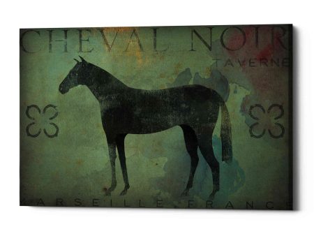 Cheval Noir v1  by Ryan Fowler, Canvas Wall Art Cheap