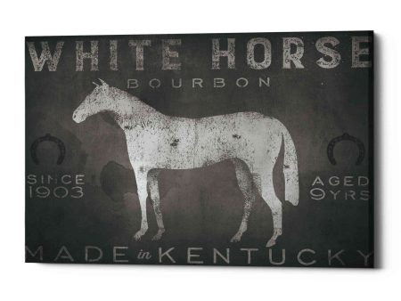 White Horse with Words  by Ryan Fowler, Canvas Wall Art Online now