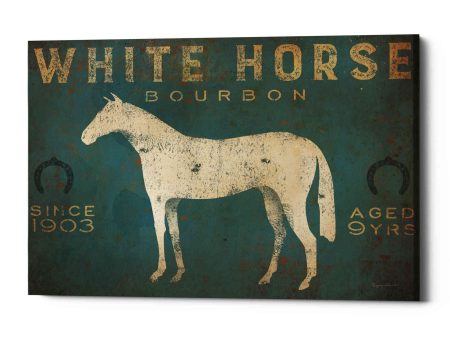 White Horse No Kentucky  by Ryan Fowler, Canvas Wall Art For Cheap