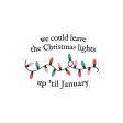 Lover Christmas Lights Sticker Fashion