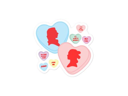 Reylo Candy Hearts Sticker For Discount