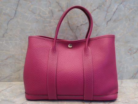 HERMES／エルメス ガーデンパーティTPM カントリー ローズパープル Y刻印 トートバッグ 600100096 Fashion