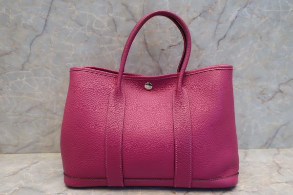 HERMES／エルメス ガーデンパーティTPM カントリー ローズパープル Y刻印 トートバッグ 600100096 Fashion