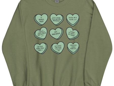 LOTR Candy Hearts Sweatshirt For Discount