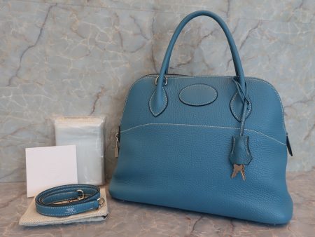 HERMES／エルメス ボリード31 トリヨンクレマンス ブルージーン □J刻印 ショルダーバッグ 600110057 For Cheap