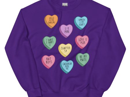 ACOTAR Candy Hearts Sweatshirt Online Hot Sale