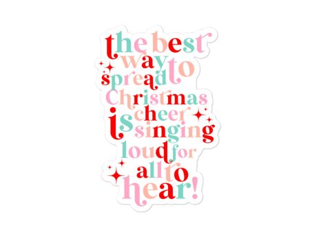 Best Way To Spread Christmas Cheer Sticker Online Hot Sale