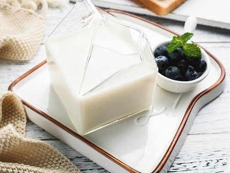 Mini Glass Milk Carton Cup (4cups) Discount