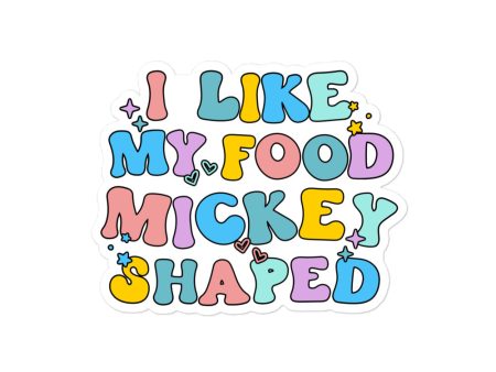 I Like My Food Mickey Shaped Sticker Online Sale