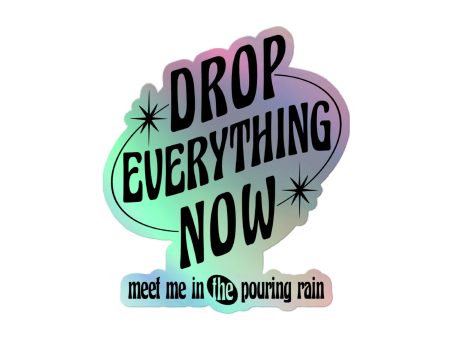 Drop Everything Now Sparks Fly Holographic Sticker Online Hot Sale