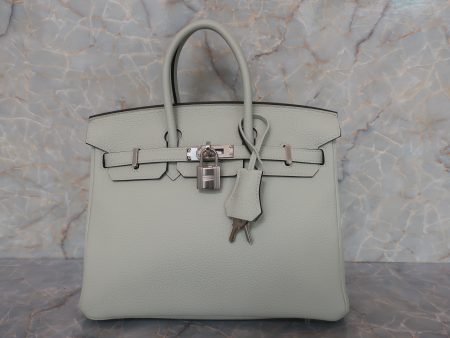 HERMES／エルメス バーキン25 トゴ ヴェールフィズ B刻印 ハンドバッグ 600100231 Cheap