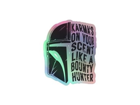 Karma x Bounty Hunter Holographic Sticker Cheap