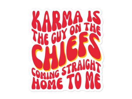 Karma Is The Guy On The Chiefs Sticker Fashion