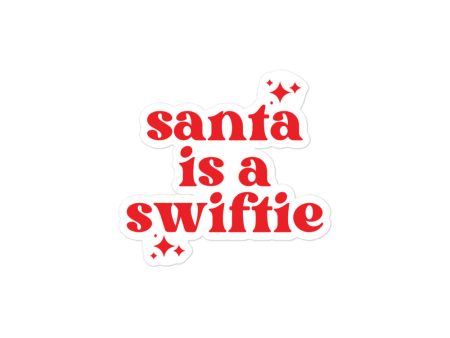 Santa Is A Swiftie Sticker on Sale