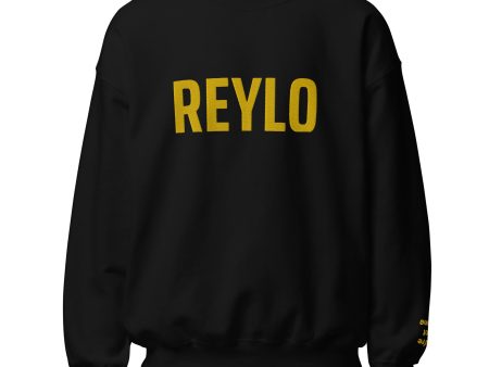 Reylo Embroidered Sweater with You re Not Alone Sleeve Cheap