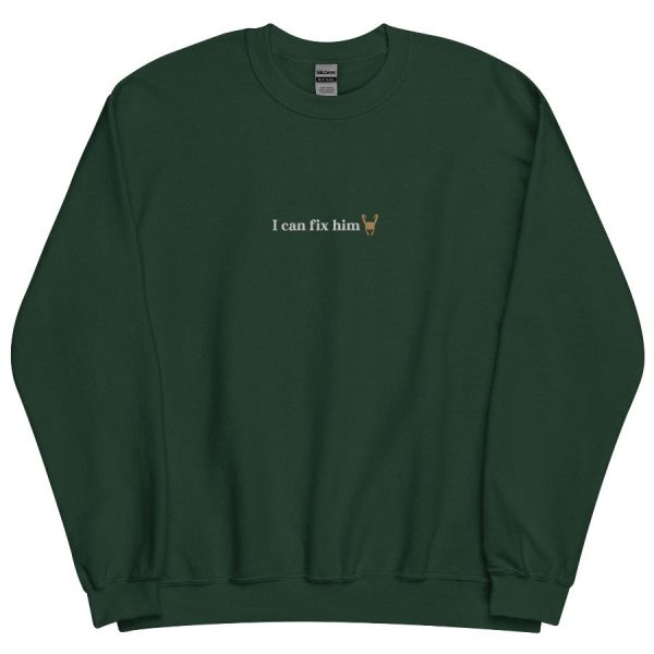 I Can Fix Him Loki s Version Embroidered Sweater Sale